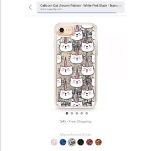 Casetify Cat Unicorn Pattern iPhone 7🦄🐱